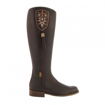 compra online botas altas piel engrasada