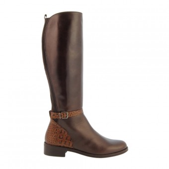 compra online botas altas piel planas