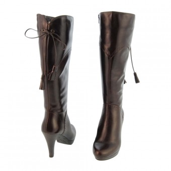 compra online botas piel taconazo