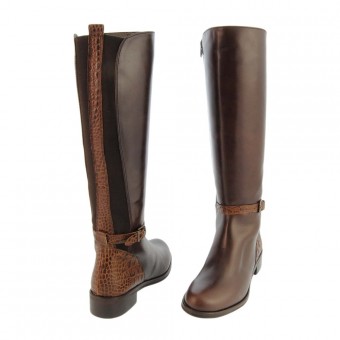 botas piel marron wonders modelo c2403