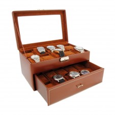 caja para guardar relojes piel cuero 