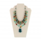 collar bolas tercipelo madera lagrimas