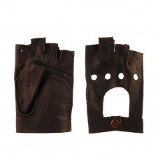 guantes mitones piel para conducir