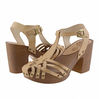 sandalias piel plataforma