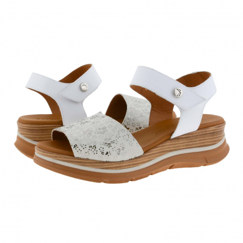 Paula piel lisa nobuck blanco - Paula Alonso - Tienda online